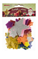 Naklejki z pianki duże gwiazdy 60szt Brewis